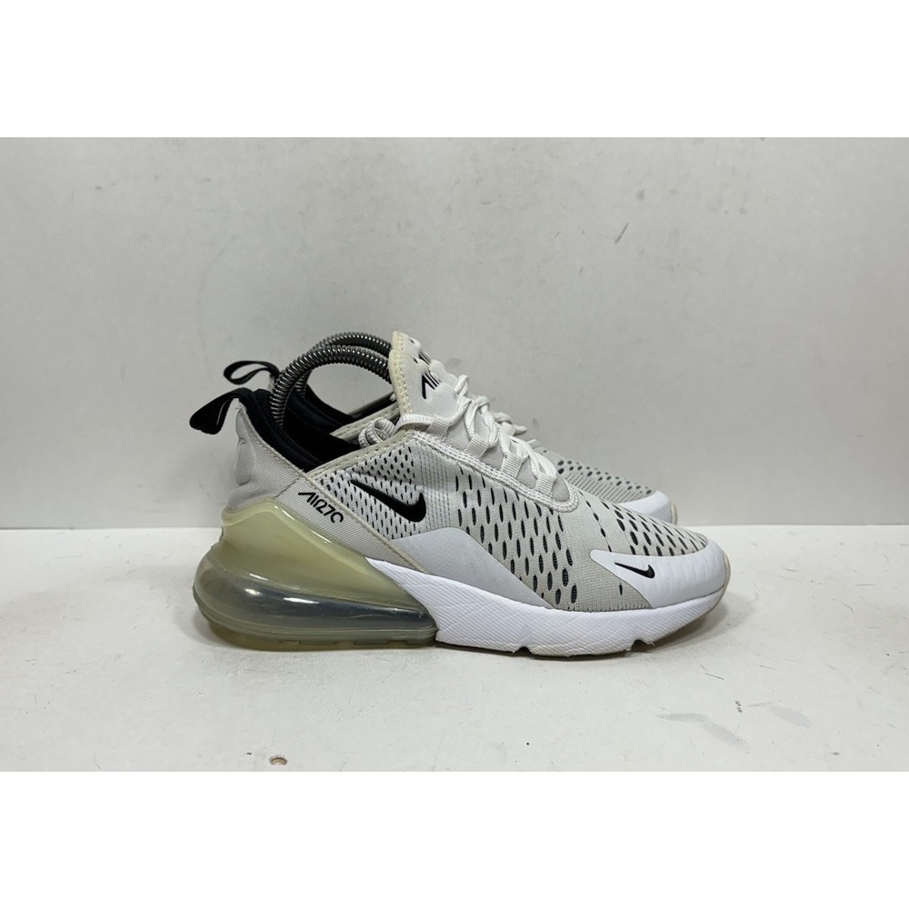 Nike Air Max 270 Women's Size 7 White Black Shoes Sneakers AH6789-100